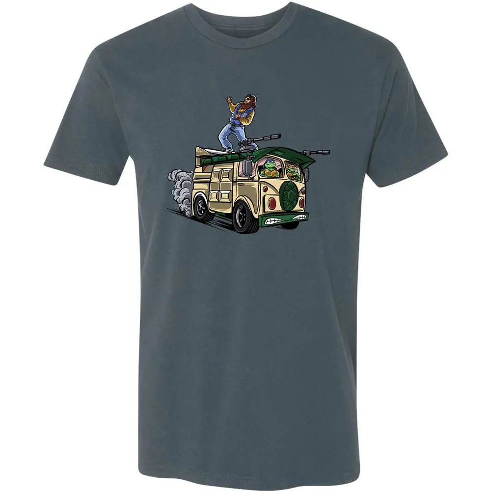 Surfing In The Turtle Van Premium Unisex T-shirt - 14
