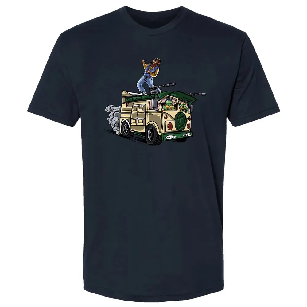 Surfing In The Turtle Van Premium Unisex T-shirt - 2