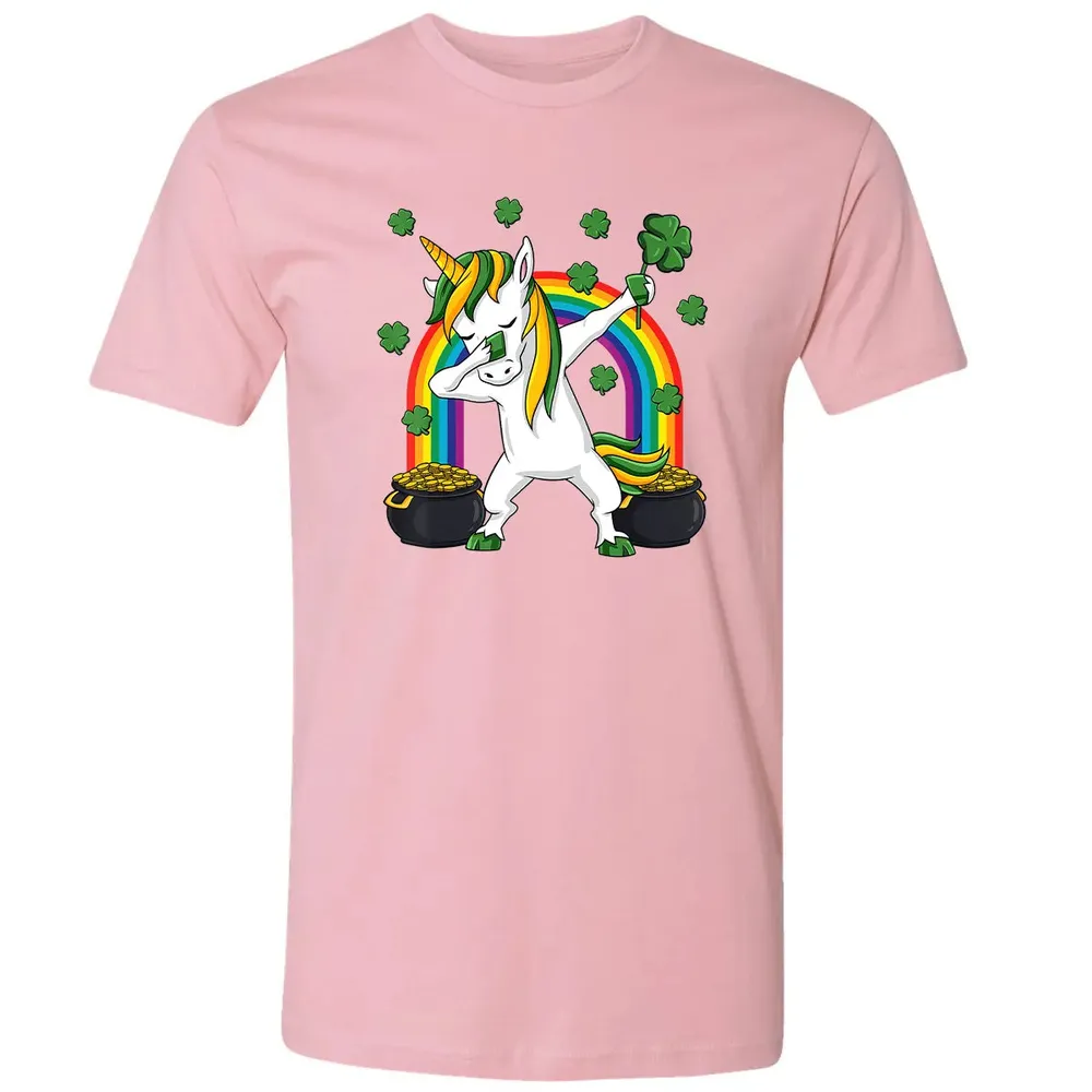 Dabbing Unicorn St Patricks Day Irish Dab Girls Kids Premium Unisex T-shirt - 3