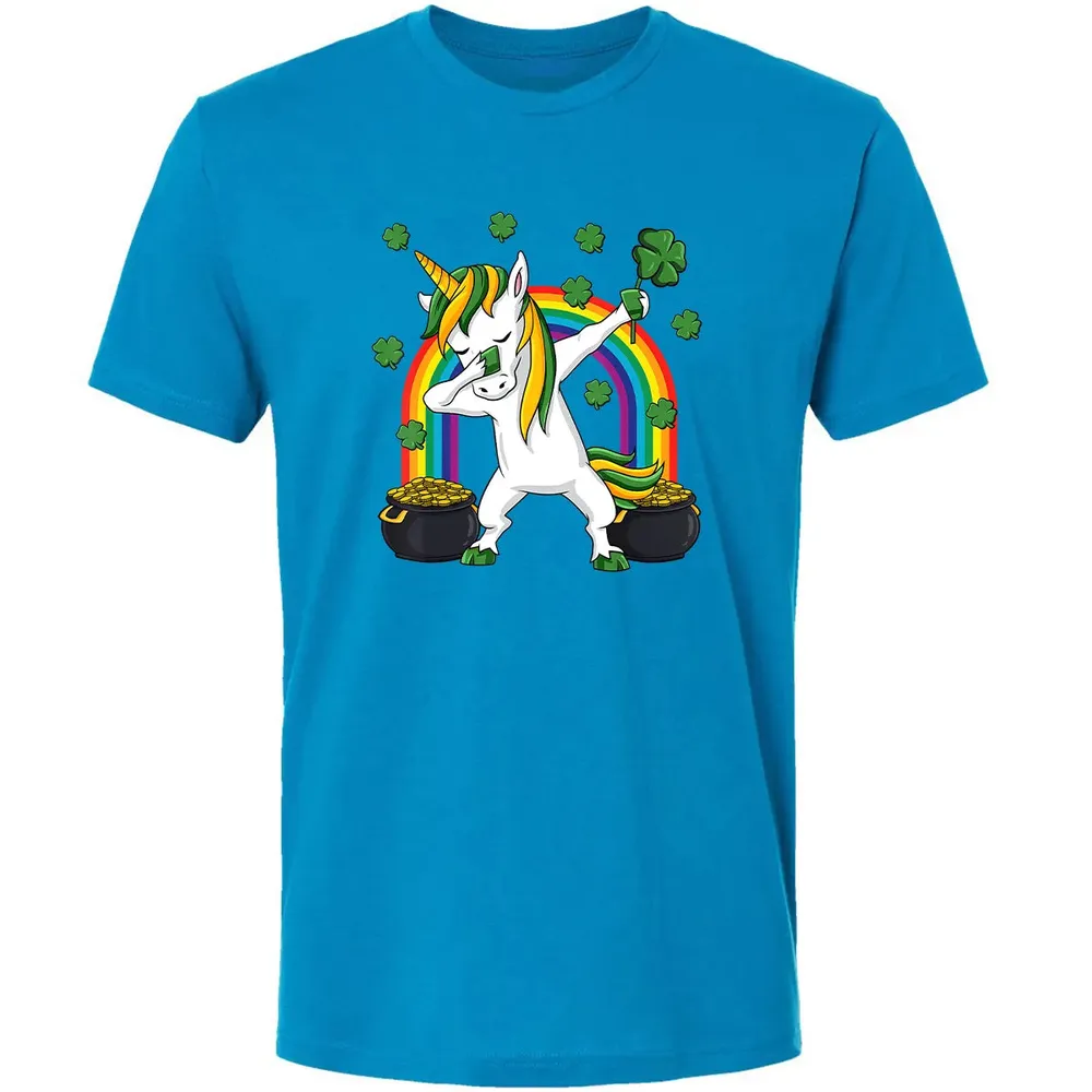 Dabbing Unicorn St Patricks Day Irish Dab Girls Kids Premium Unisex T-shirt - 15