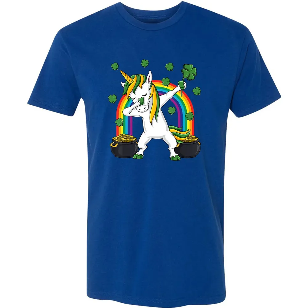Dabbing Unicorn St Patricks Day Irish Dab Girls Kids Premium Unisex T-shirt - 10