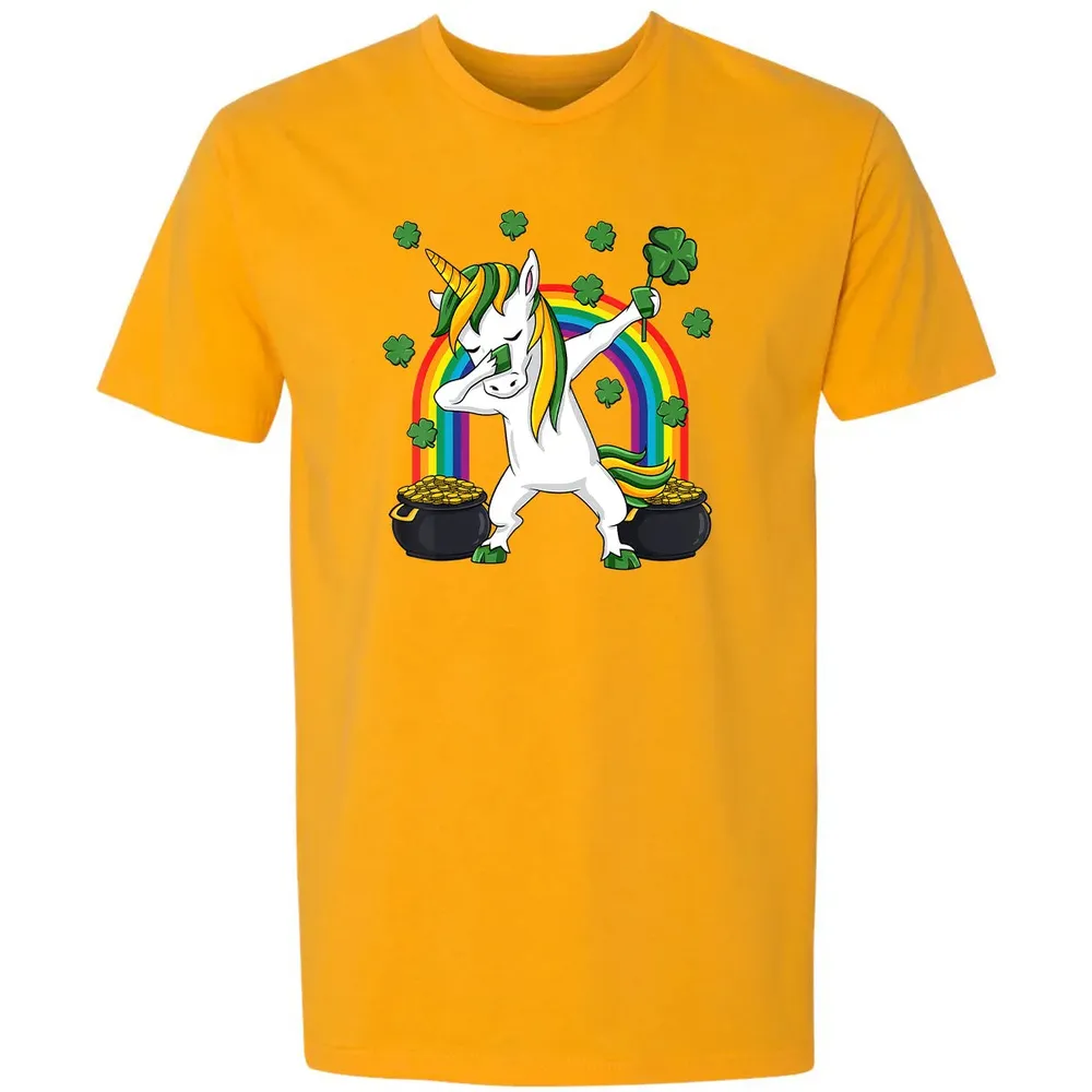 Dabbing Unicorn St Patricks Day Irish Dab Girls Kids Premium Unisex T-shirt - 11