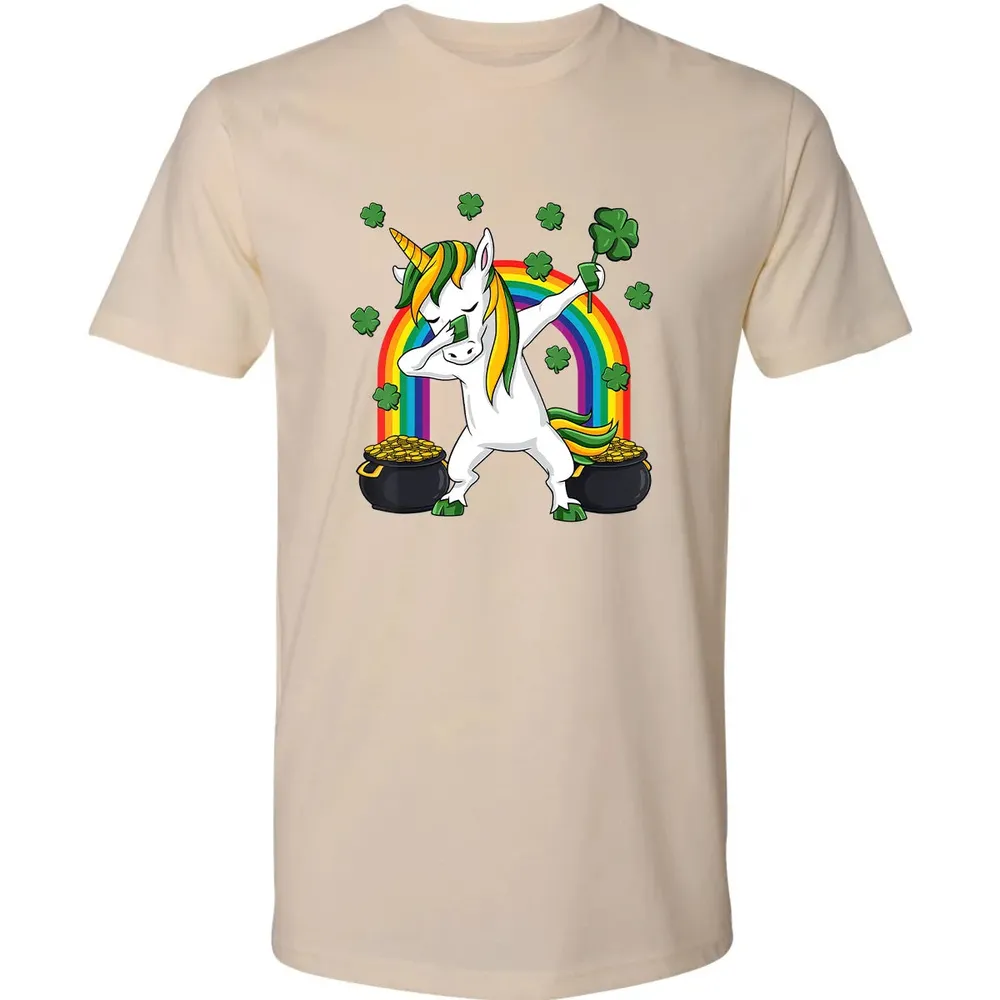 Dabbing Unicorn St Patricks Day Irish Dab Girls Kids Premium Unisex T-shirt - 13