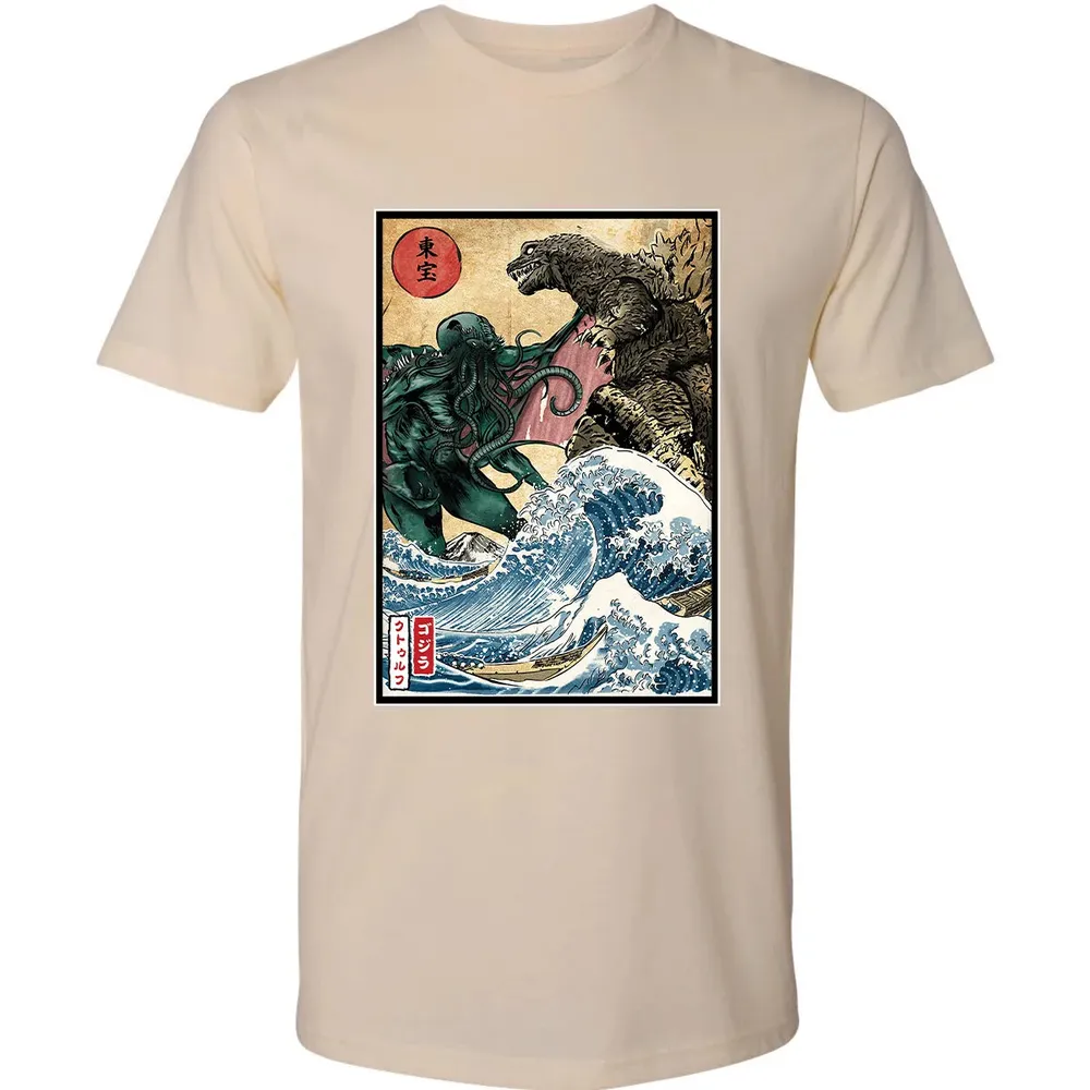King of the Monsters vs Great Old One Premium Unisex T-shirt - 13