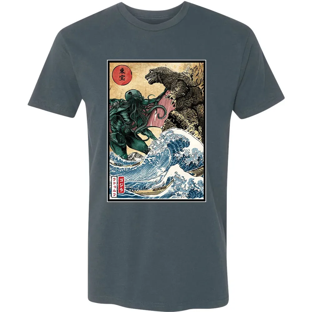 King of the Monsters vs Great Old One Premium Unisex T-shirt - 14