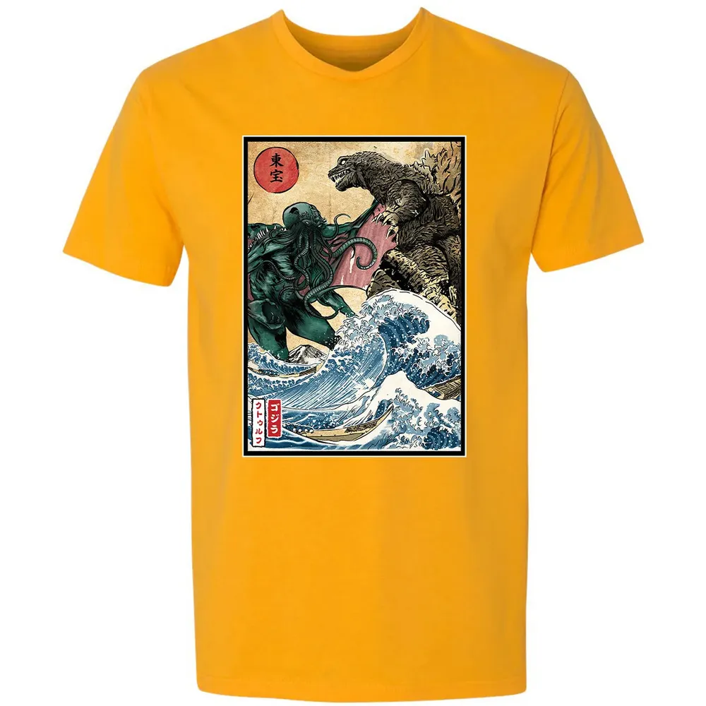 King of the Monsters vs Great Old One Premium Unisex T-shirt - 11