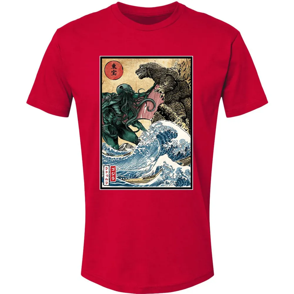 King of the Monsters vs Great Old One Premium Unisex T-shirt - 6