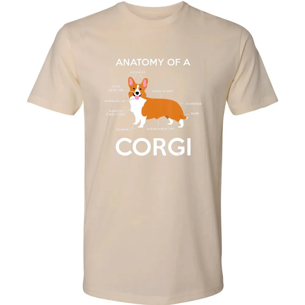 Anatomy Of A Corgi  Funny Corgis Dog Puppy  Gift Premium Unisex T-shirt - 13