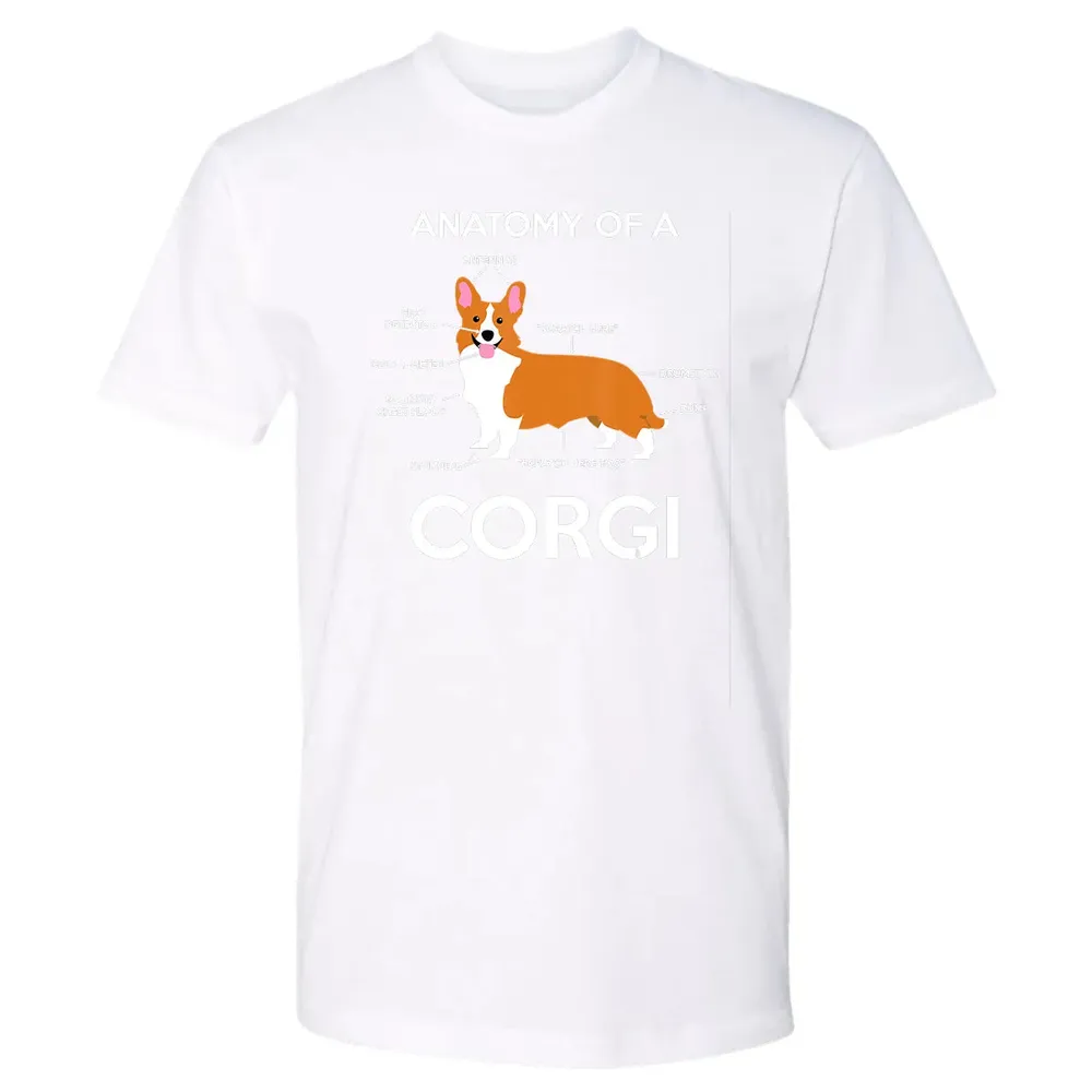 Anatomy Of A Corgi  Funny Corgis Dog Puppy  Gift Premium Unisex T-shirt - 4