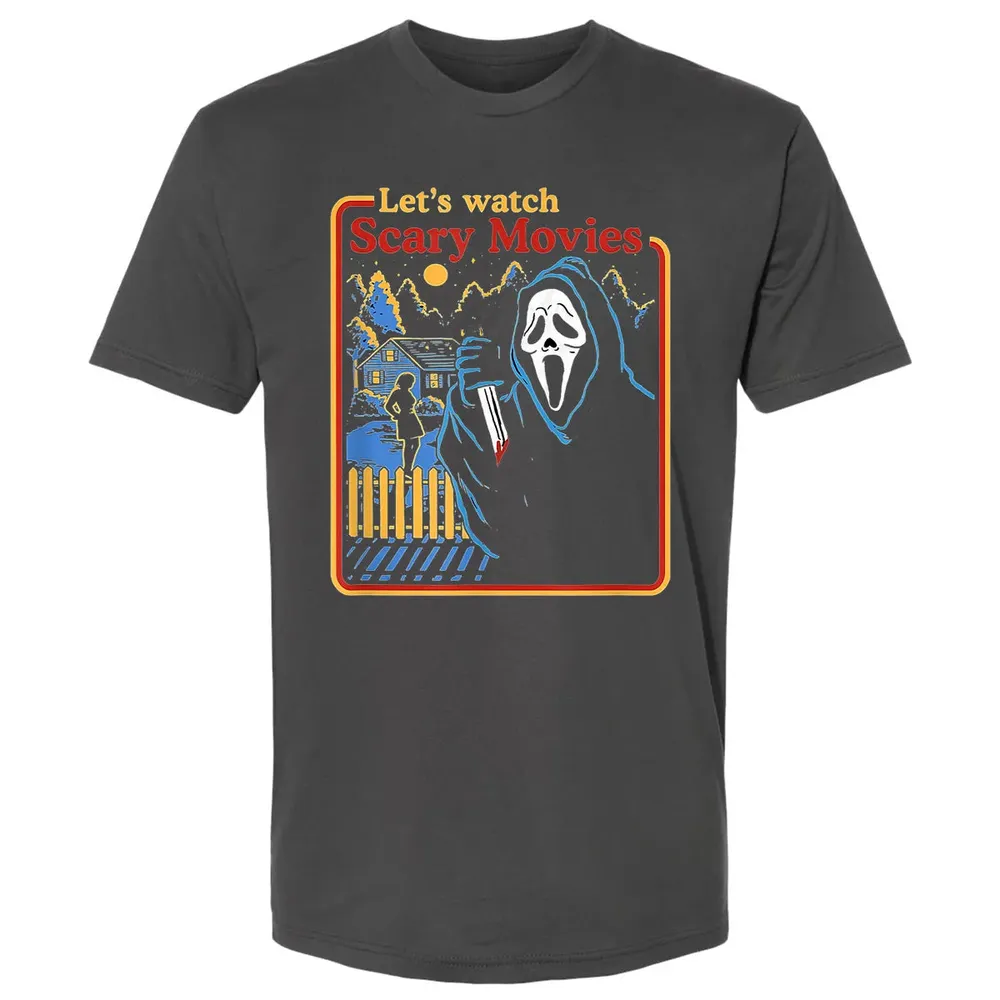 Lets Watch Scary Movies Premium Unisex T-shirt - 8