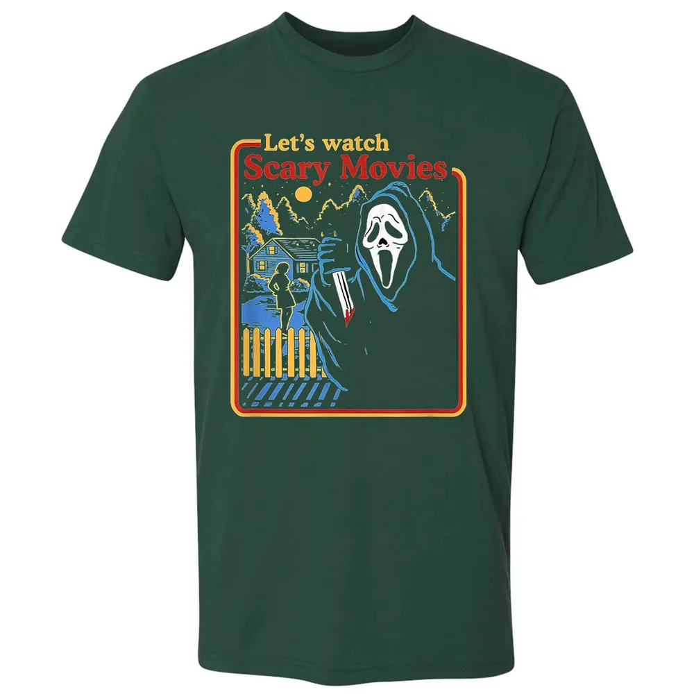 Lets Watch Scary Movies Premium Unisex T-shirt - 12