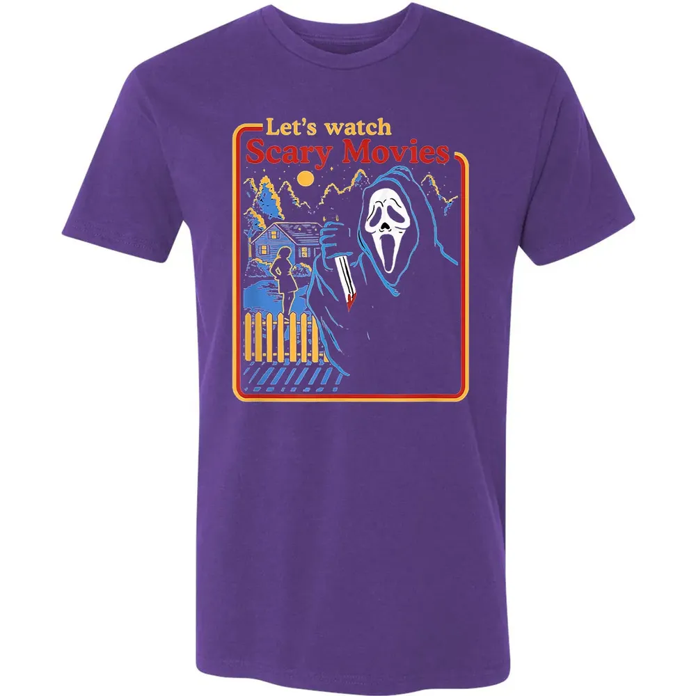 Lets Watch Scary Movies Premium Unisex T-shirt - 7