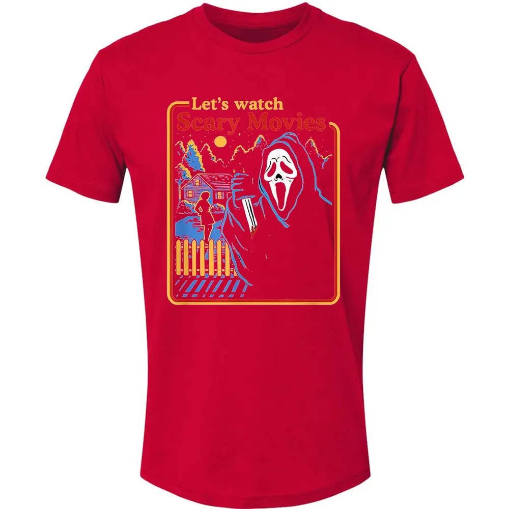 Lets Watch Scary Movies Premium Unisex T-shirt - 6