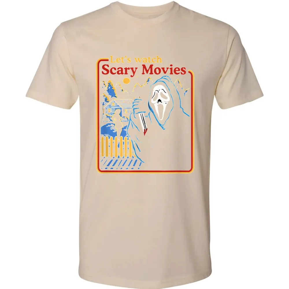 Lets Watch Scary Movies Premium Unisex T-shirt - 13