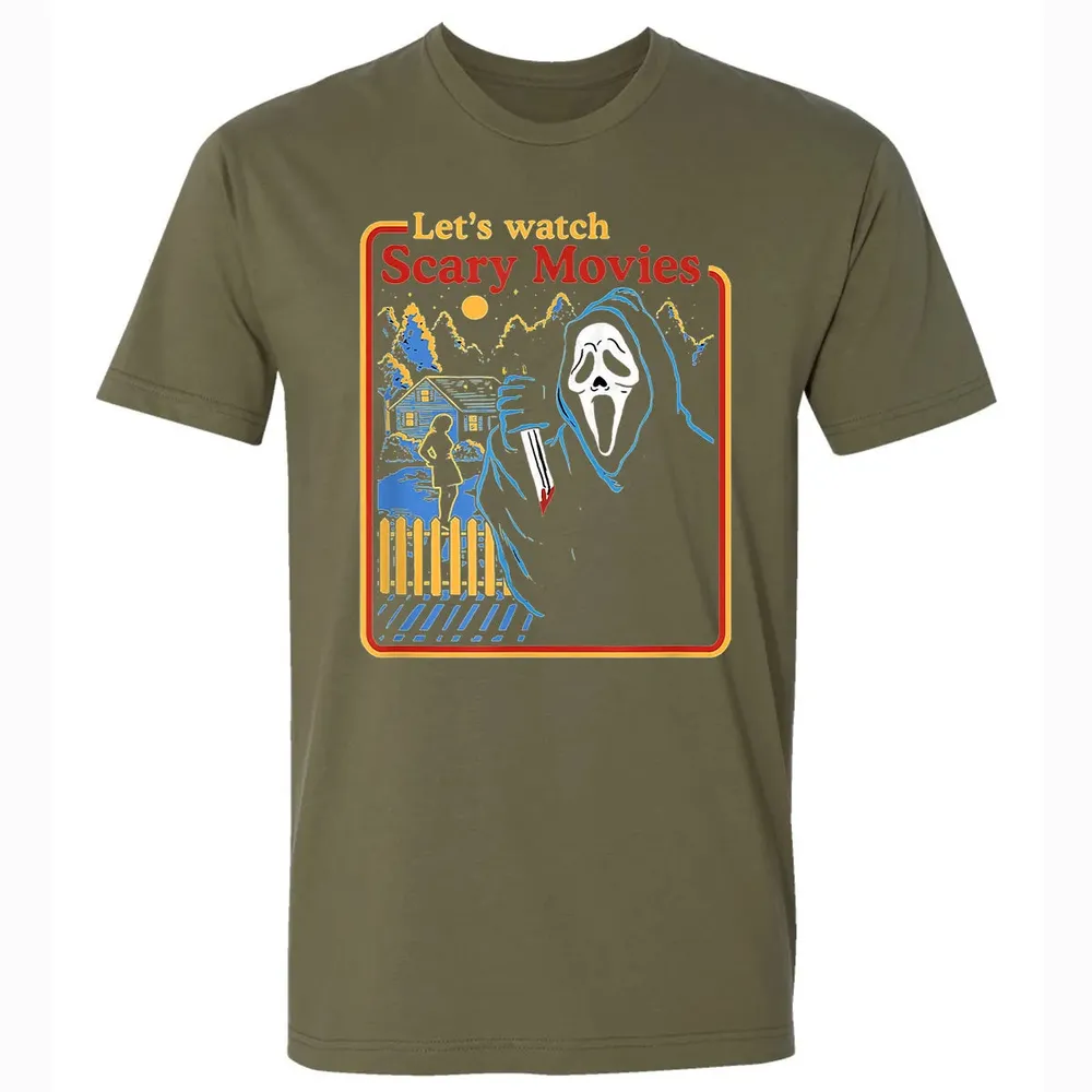 Lets Watch Scary Movies Premium Unisex T-shirt - 5