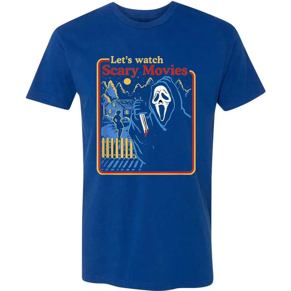 Lets Watch Scary Movies Premium Unisex T-shirt - 10