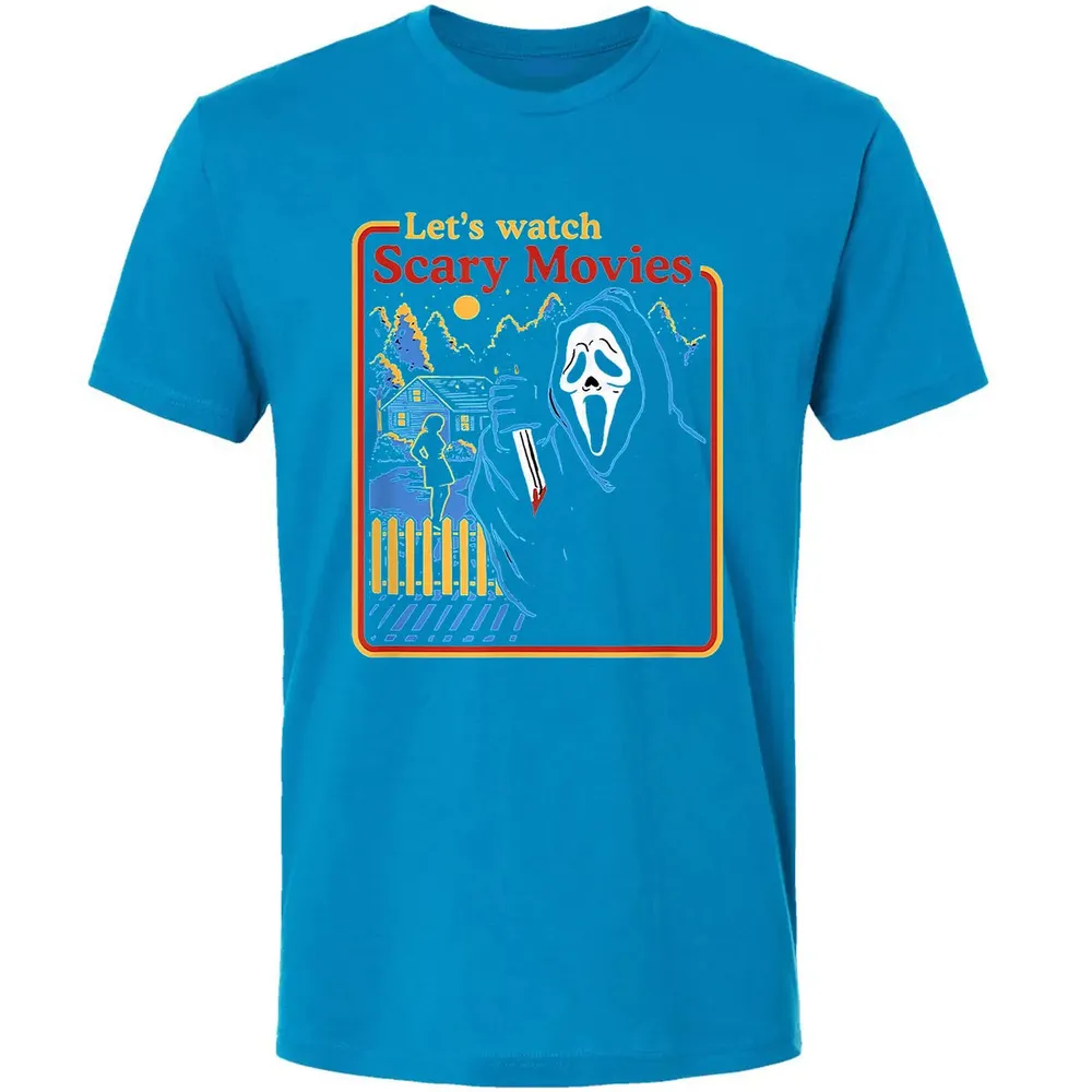 Lets Watch Scary Movies Premium Unisex T-shirt - 15
