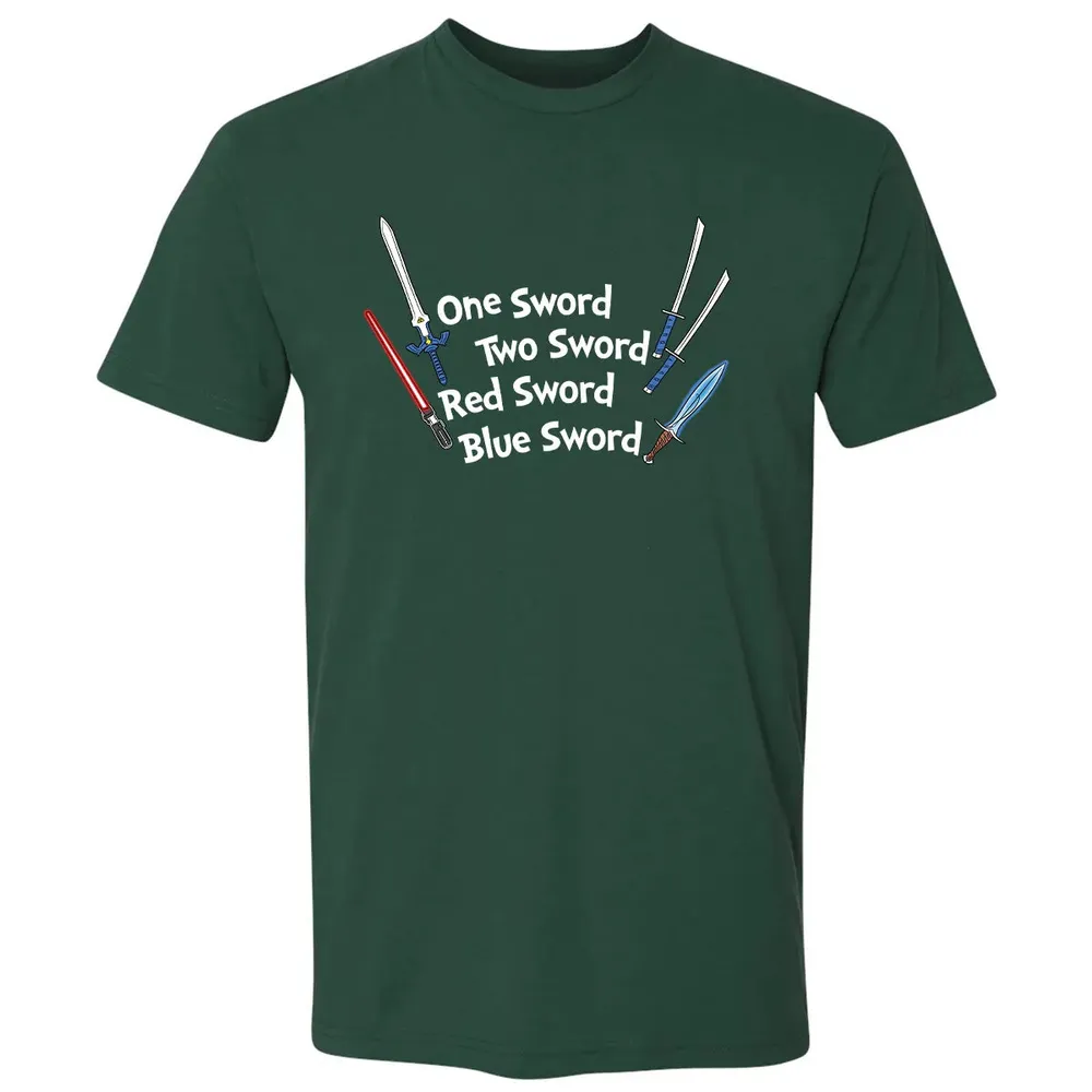 One Sword Two Sword Premium Unisex T-shirt - 12