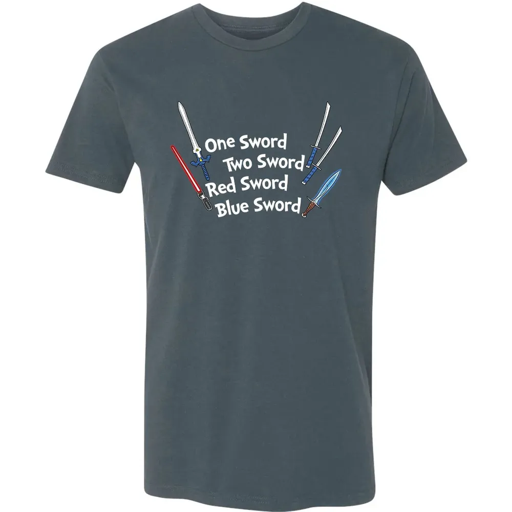 One Sword Two Sword Premium Unisex T-shirt - 14