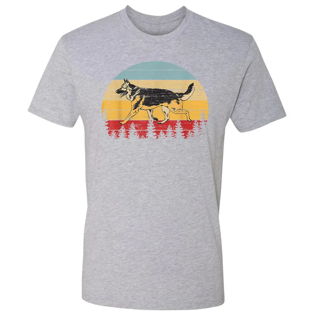 German Shepherd Vintage Retro Premium Unisex T-shirt - 9