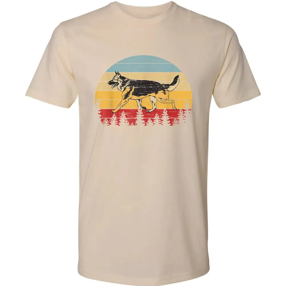 German Shepherd Vintage Retro Premium Unisex T-shirt - 13