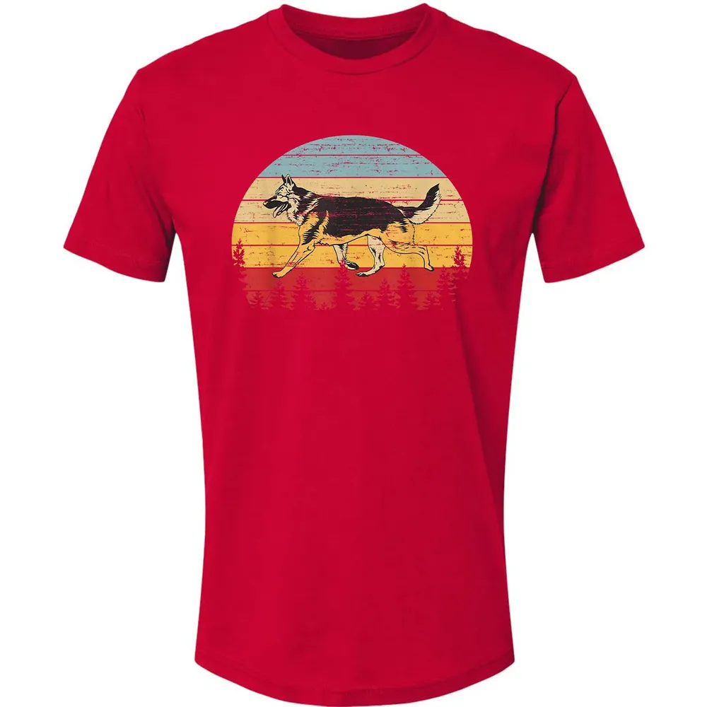German Shepherd Vintage Retro Premium Unisex T-shirt - 6