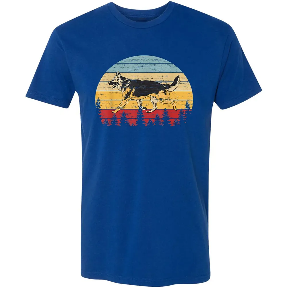 German Shepherd Vintage Retro Premium Unisex T-shirt - 10