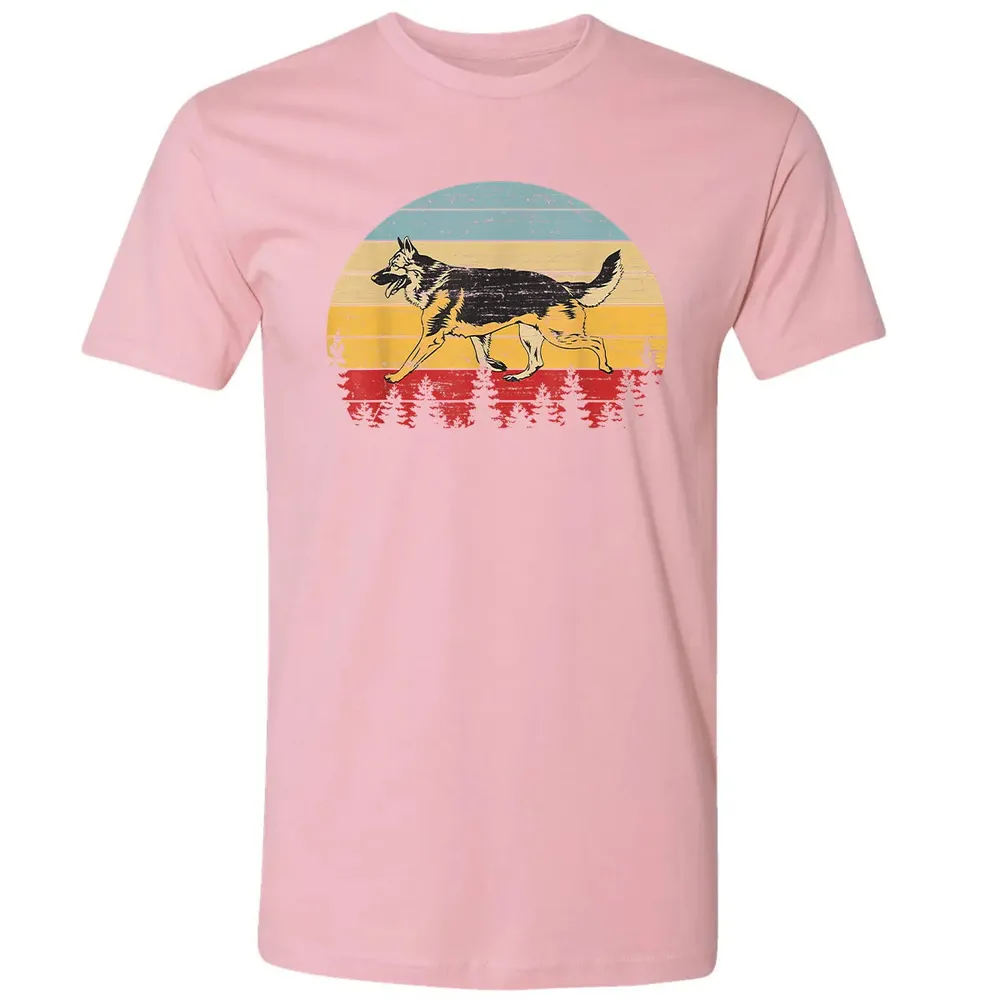 German Shepherd Vintage Retro Premium Unisex T-shirt - 3