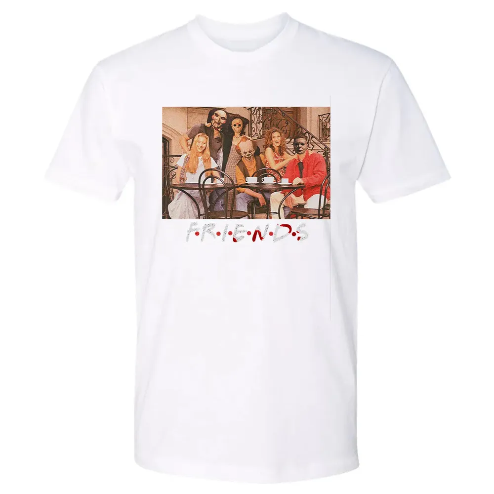 Friends IT Saw spooky clown Halloween horror movies Premium Unisex T-shirt - 4