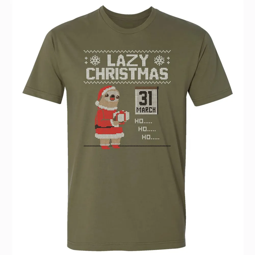 Lazy Christmas Premium Unisex T-shirt - 5