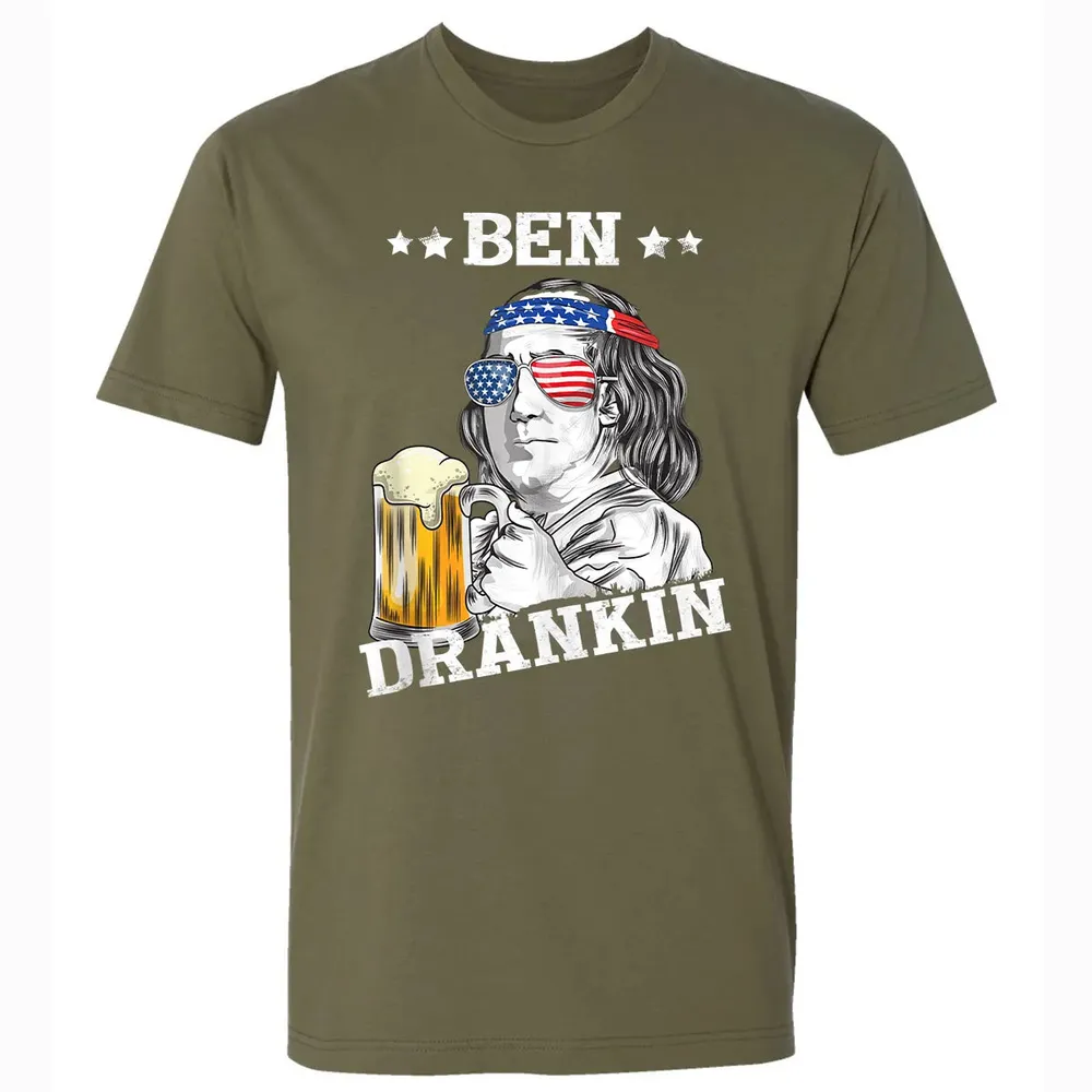 Ben Drankin 4th of July Premium Unisex T-shirt - 5