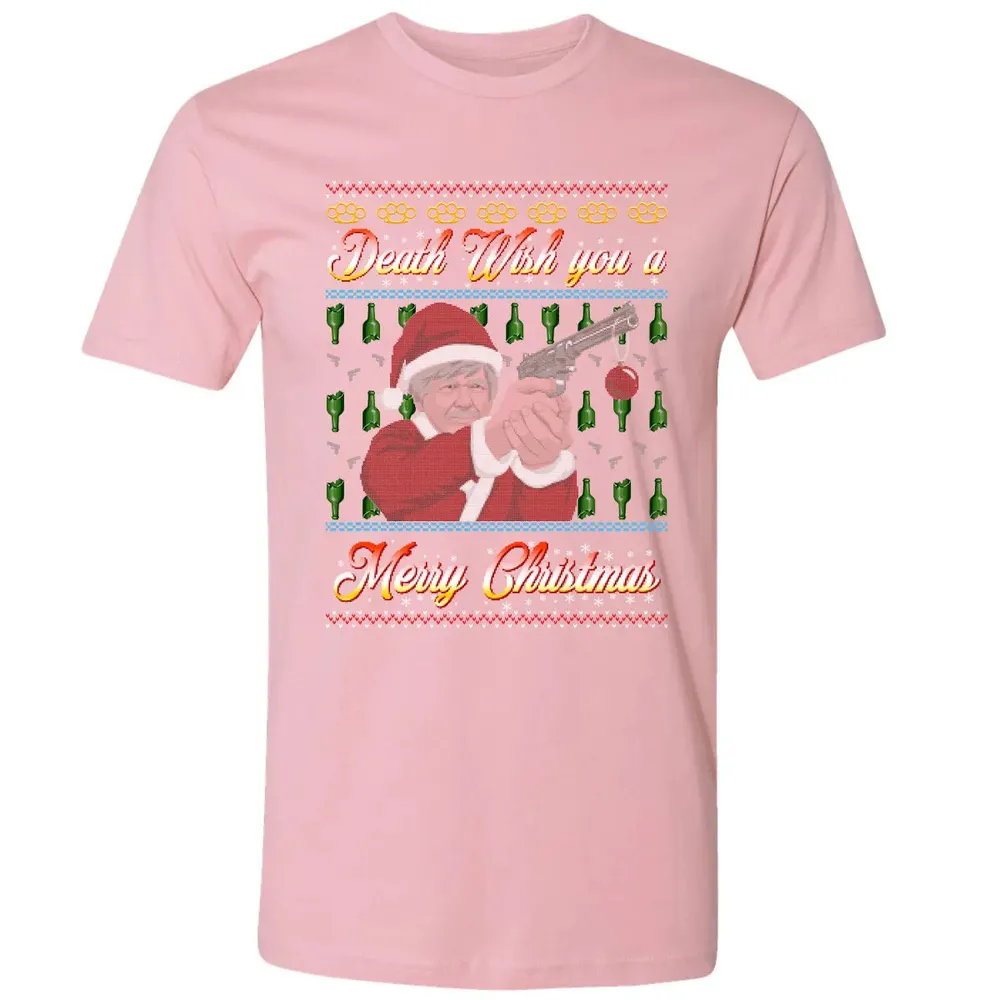 Death wish you a Merry Christmas Premium Unisex T-shirt - 3