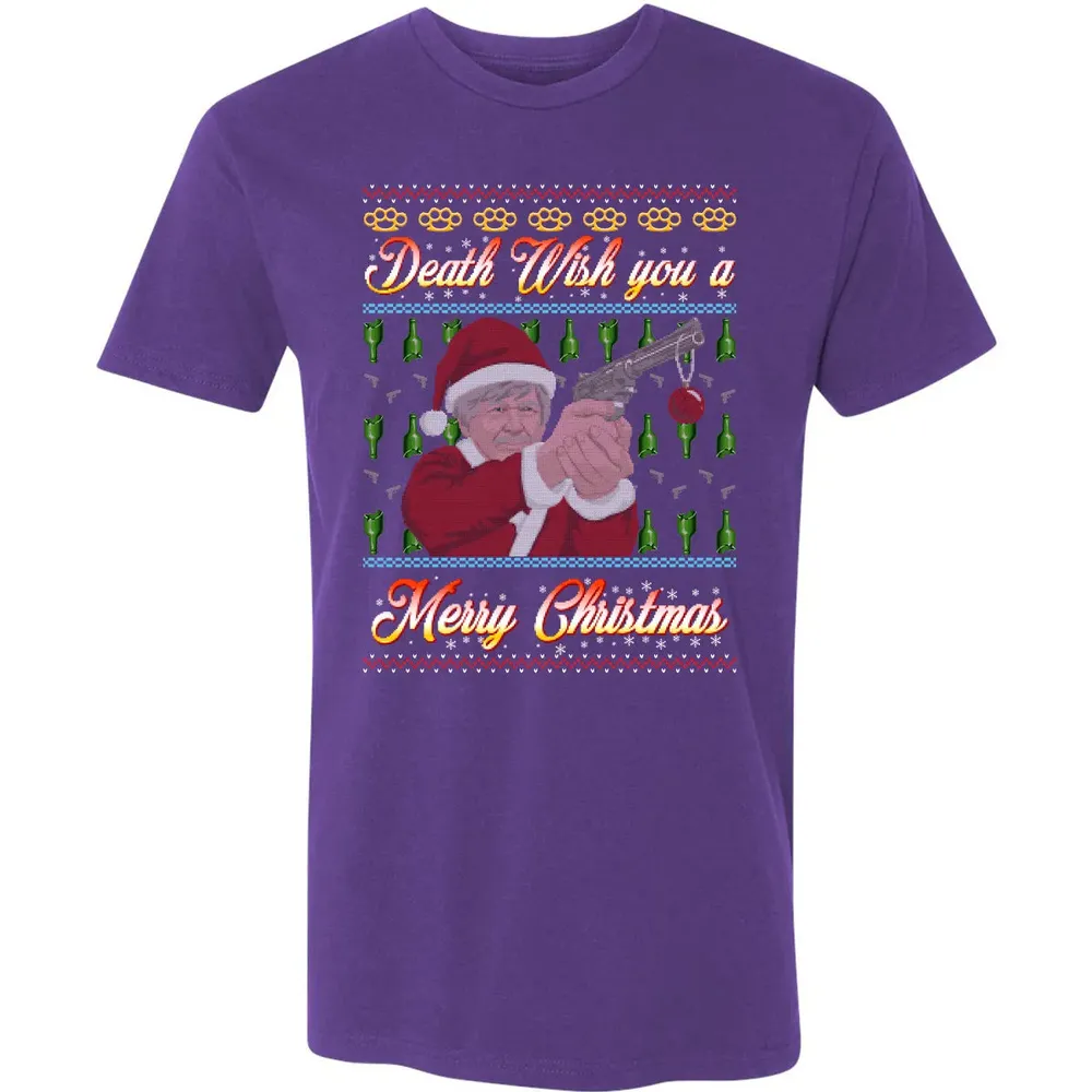 Death wish you a Merry Christmas Premium Unisex T-shirt - 7