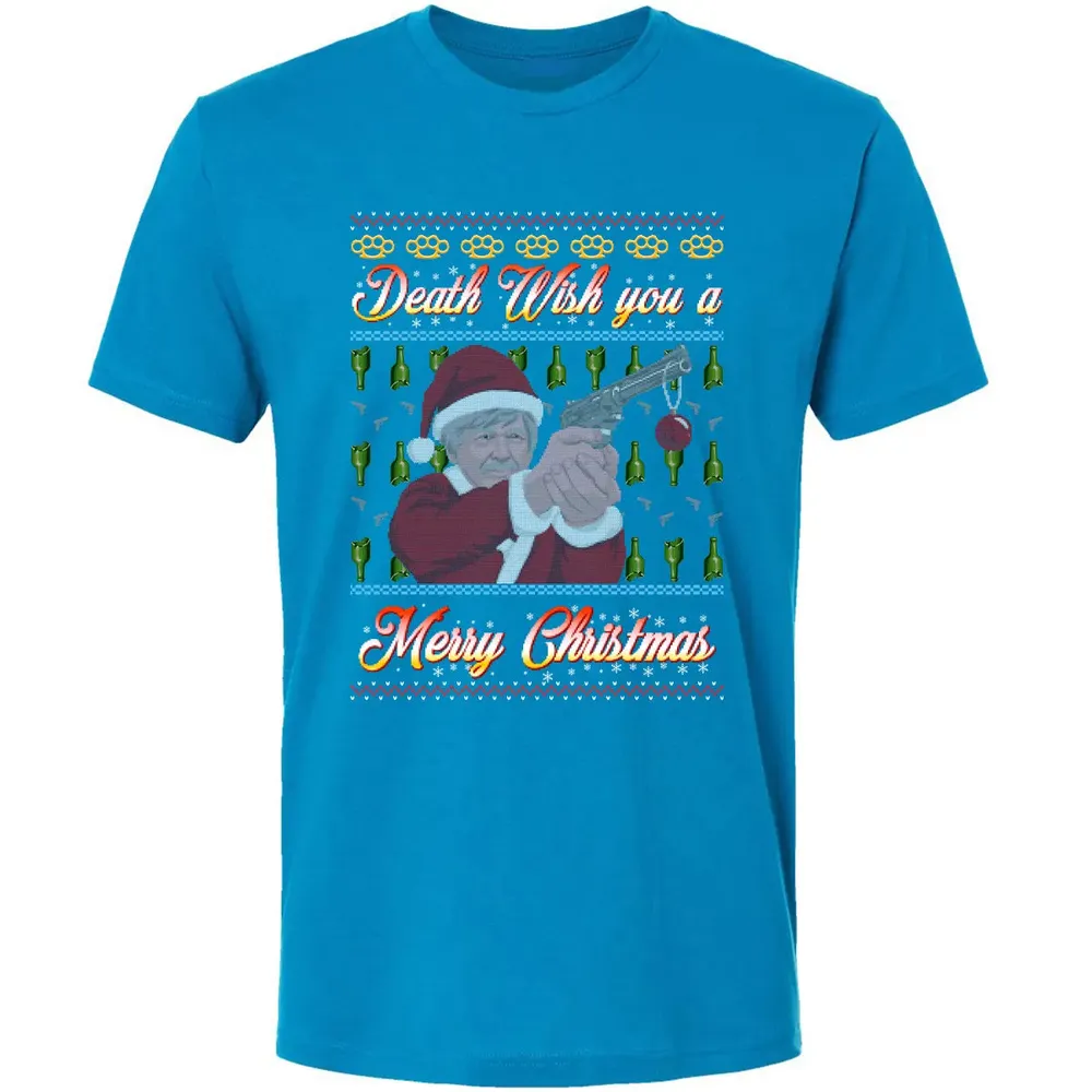 Death wish you a Merry Christmas Premium Unisex T-shirt - 15