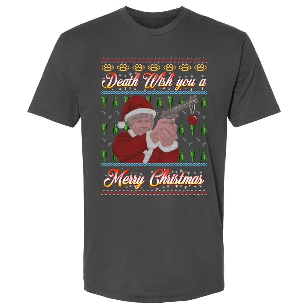 Death wish you a Merry Christmas Premium Unisex T-shirt - 8