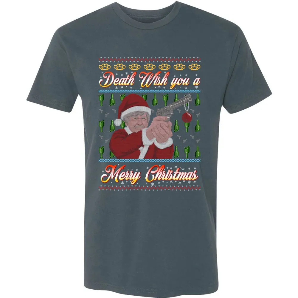 Death wish you a Merry Christmas Premium Unisex T-shirt - 14