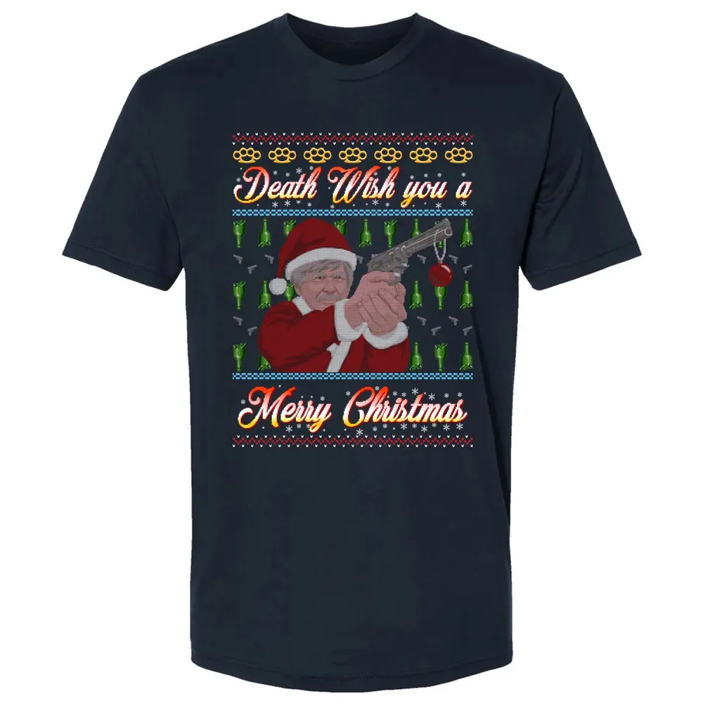 Death wish you a Merry Christmas Premium Unisex T-shirt - 2