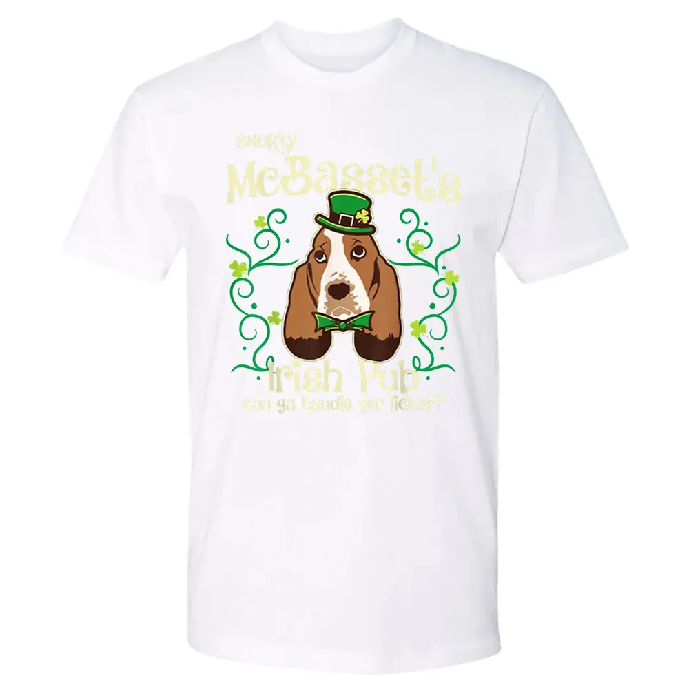 Basset Hound Dog Gifts St Patricks Day Premium Unisex T-shirt - 4