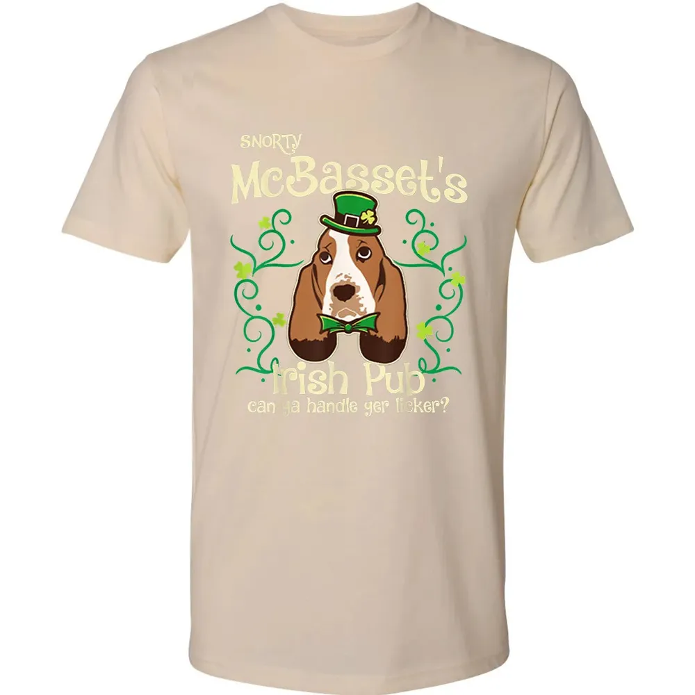 Basset Hound Dog Gifts St Patricks Day Premium Unisex T-shirt - 13