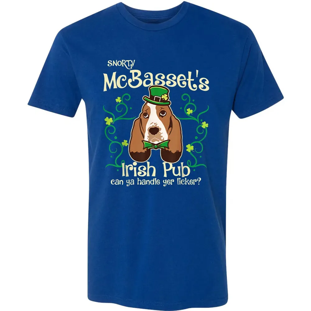 Basset Hound Dog Gifts St Patricks Day Premium Unisex T-shirt - 10