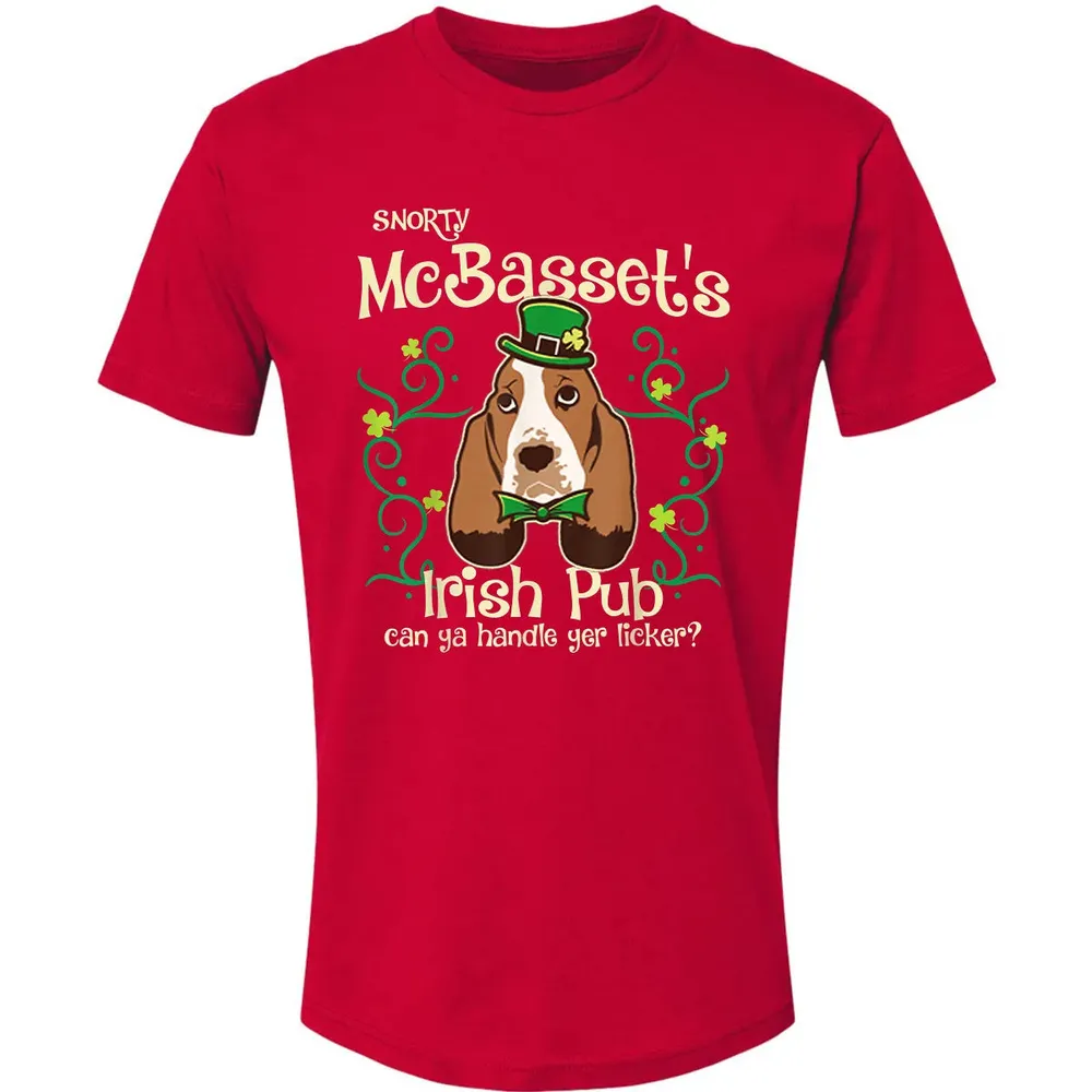Basset Hound Dog Gifts St Patricks Day Premium Unisex T-shirt - 6