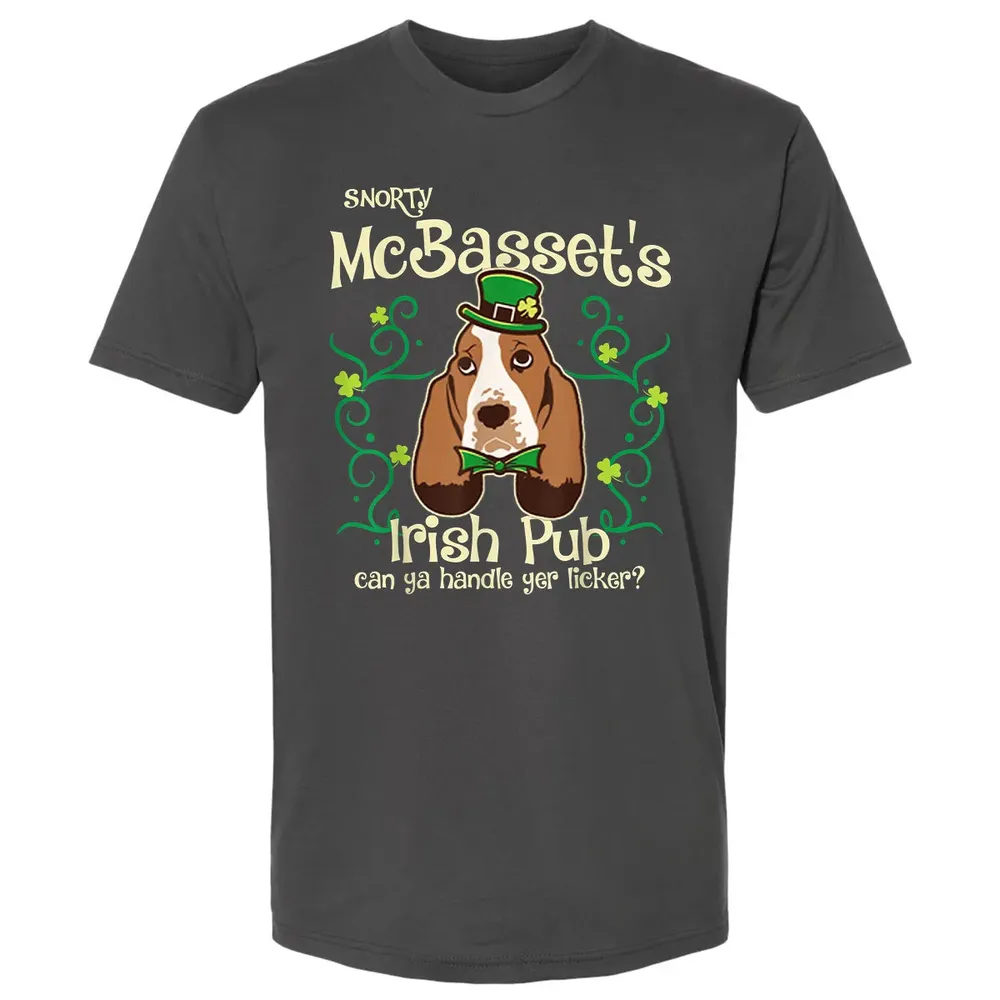 Basset Hound Dog Gifts St Patricks Day Premium Unisex T-shirt - 8