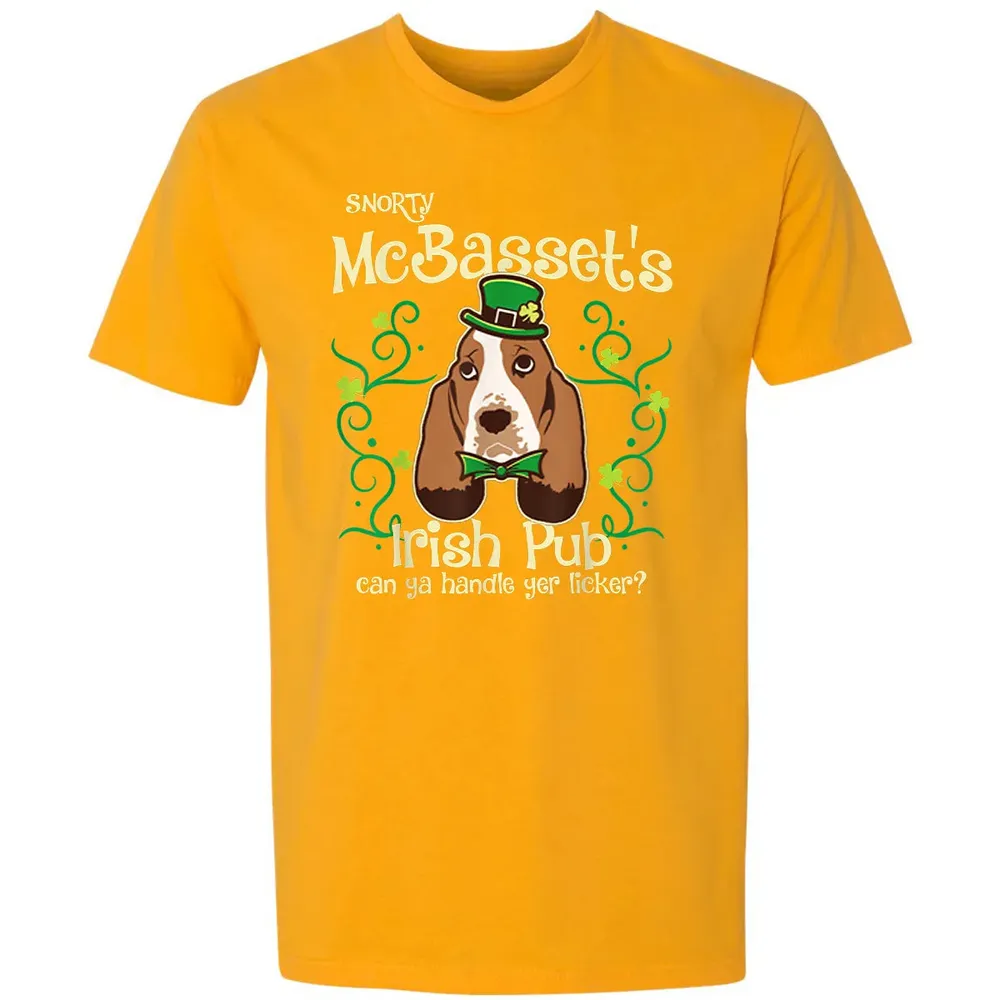 Basset Hound Dog Gifts St Patricks Day Premium Unisex T-shirt - 11