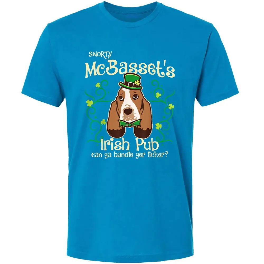 Basset Hound Dog Gifts St Patricks Day Premium Unisex T-shirt - 15