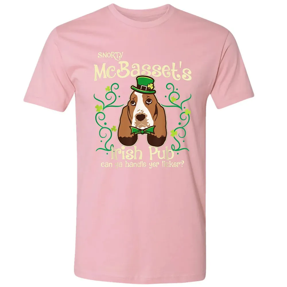 Basset Hound Dog Gifts St Patricks Day Premium Unisex T-shirt - 3