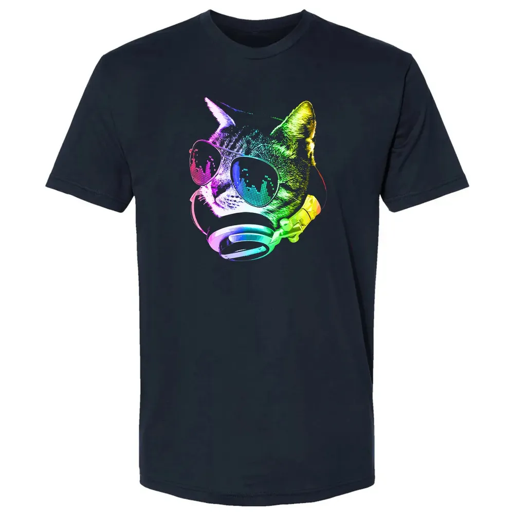 Rainbow Music Cat Premium Unisex T-shirt - 2