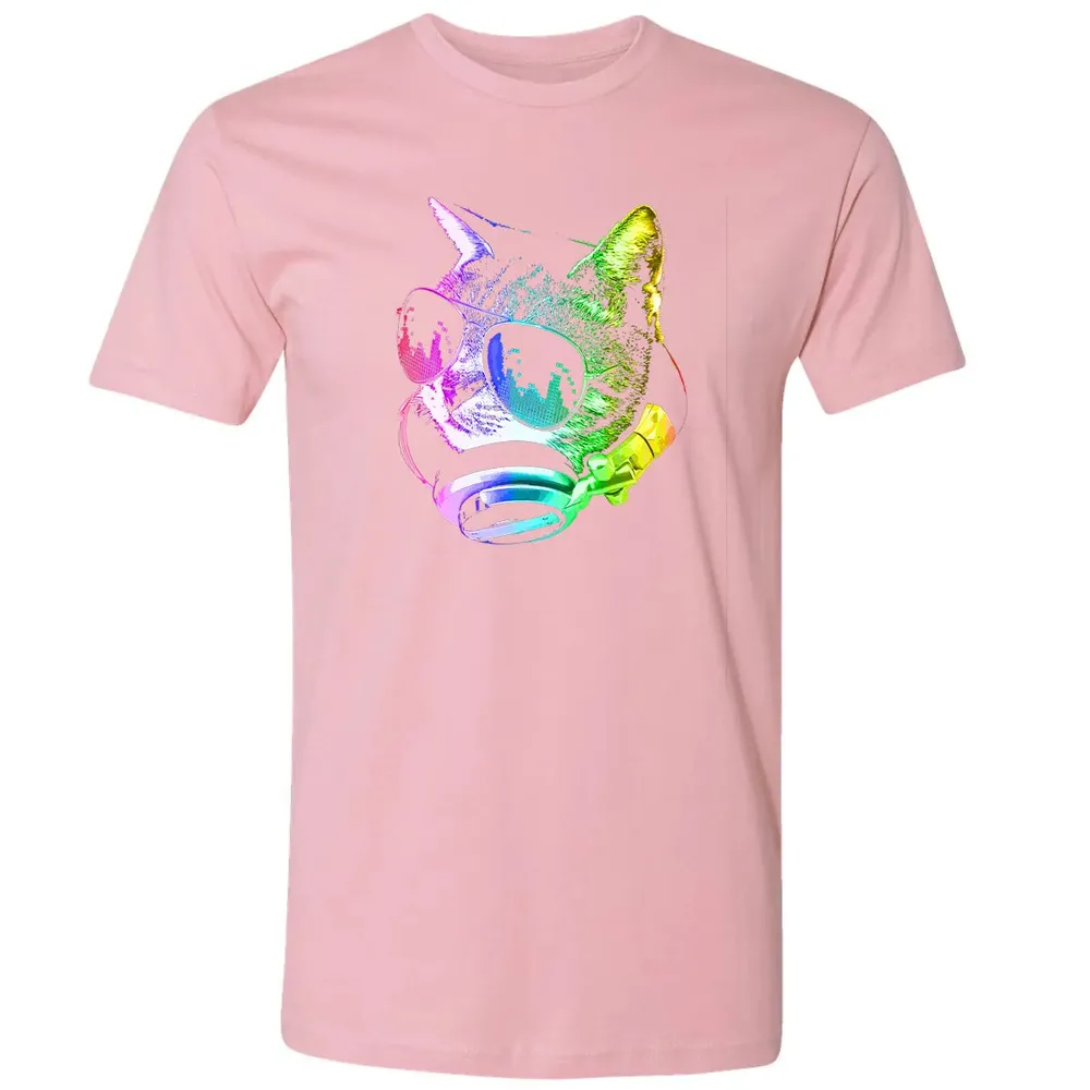 Rainbow Music Cat Premium Unisex T-shirt - 3
