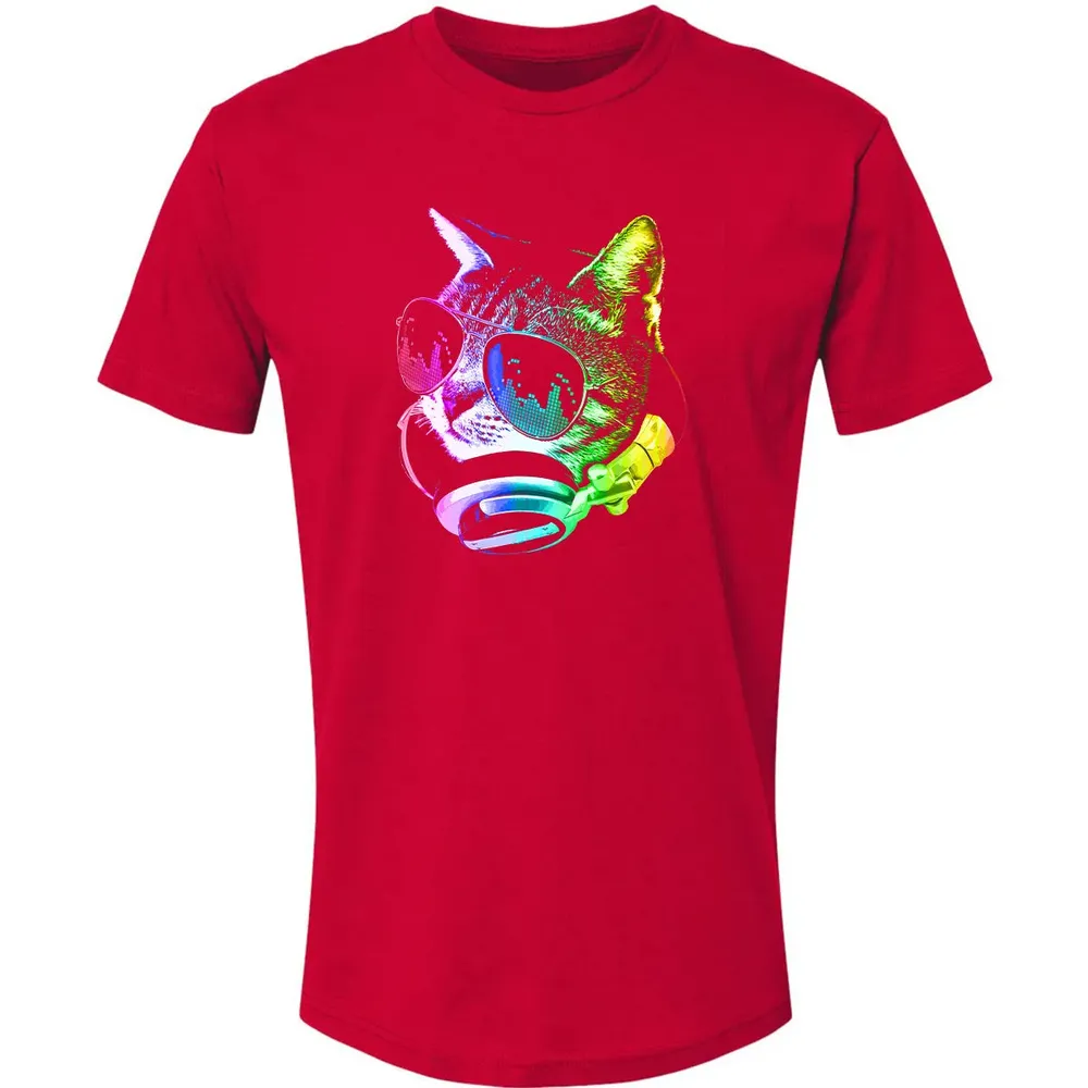 Rainbow Music Cat Premium Unisex T-shirt - 6