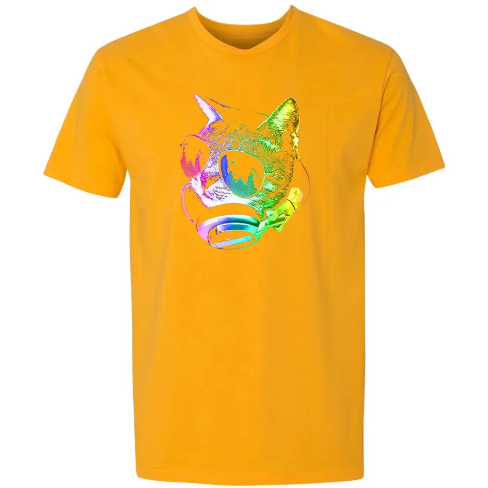 Rainbow Music Cat Premium Unisex T-shirt - 11