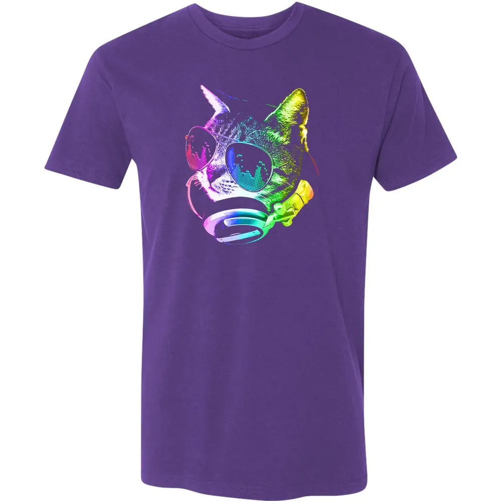 Rainbow Music Cat Premium Unisex T-shirt - 7